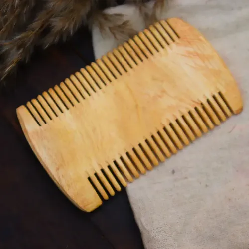 Bask in Nature's Neem Wood Dual Side Comb
