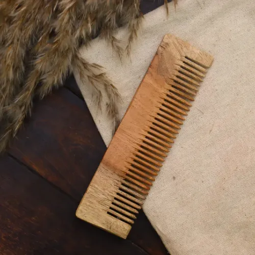 Bask in Nature's Neem Wood Mini Comb